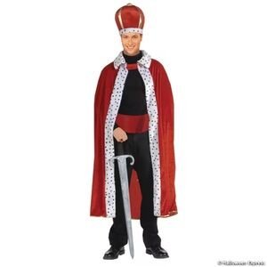 New King of Hearts Costume Red Gold Halloween